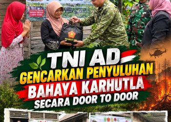 TNI AD Turun Langsung ke Rumah Warga, Gencarkan Penyuluhan Door to Door Cegah Karhutla di Sambas