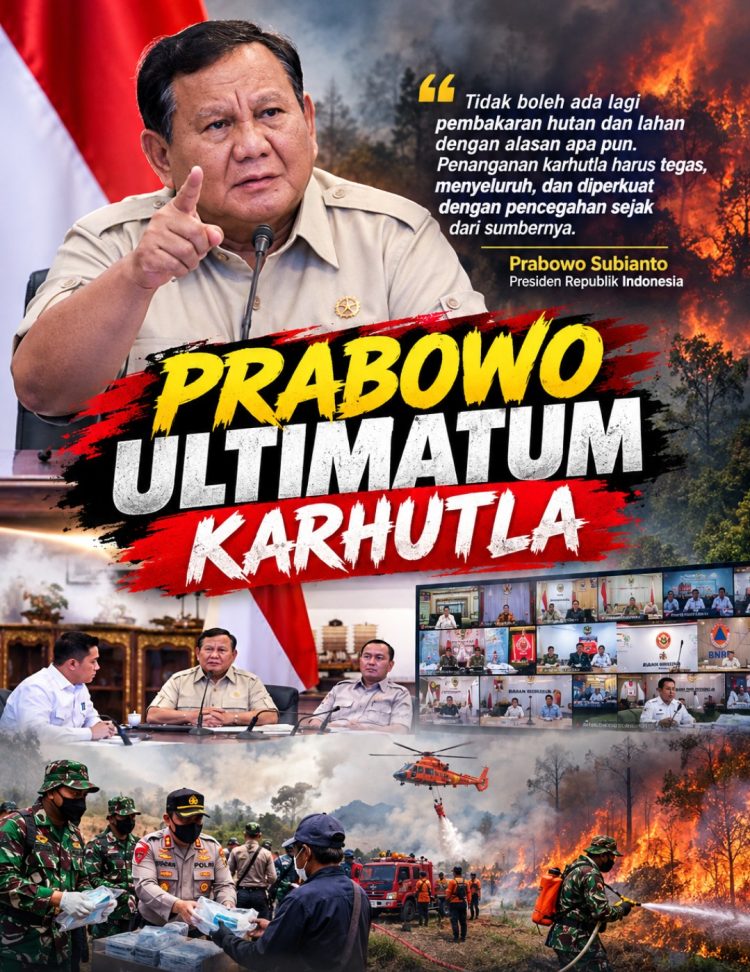 Prabowo Ultimatum Karhutla: Tak Boleh Ada Lagi Pembakaran, Korporasi Pelanggar Terancam Cabut Izin dan Pidana
