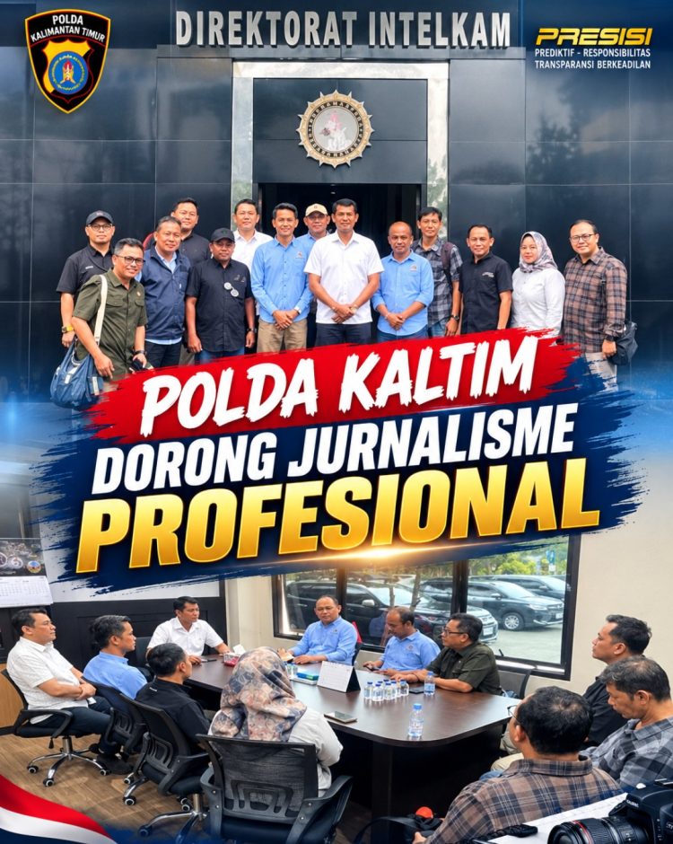 Media dan Polisi Satu Suara Lawan Berita Provokatif, Dir Intelkam Polda Kaltim Dorong Jurnalisme Profesional