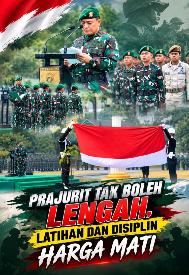 Pangdam VI/Mlw Tegaskan: Prajurit Tak Boleh Lengah, Latihan dan Disiplin Harga Mati