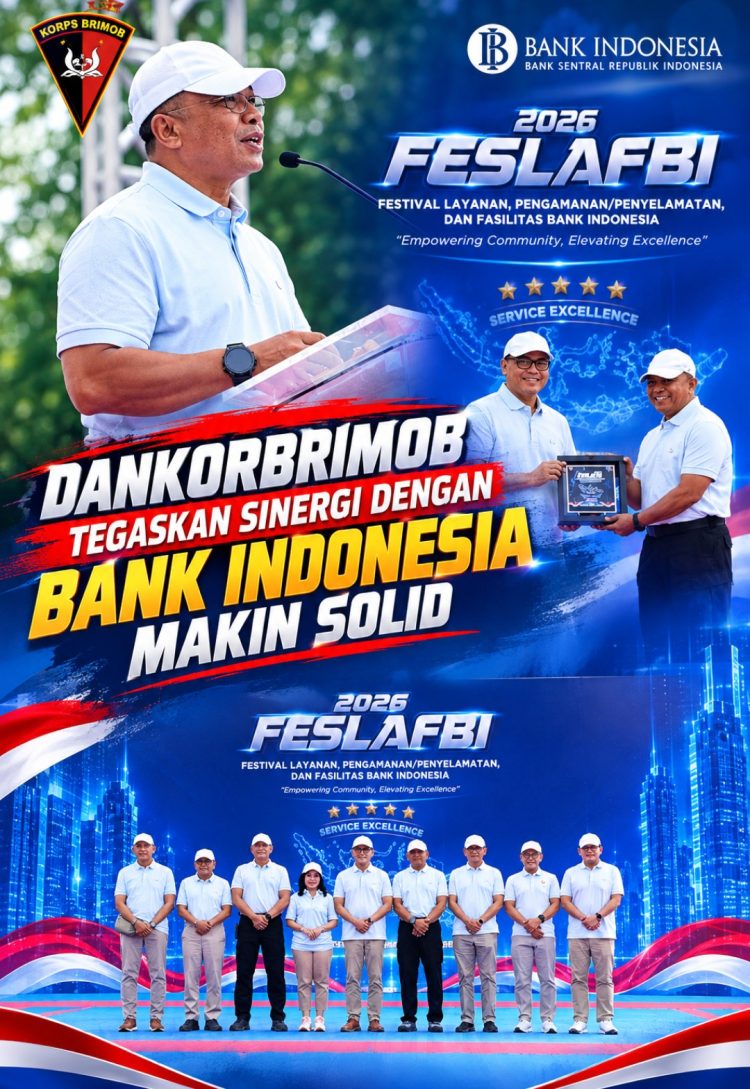 FESLAFBI 2026 di Mako Brimob, Dankorbrimob Tegaskan Sinergi dengan Bank Indonesia Makin Solid