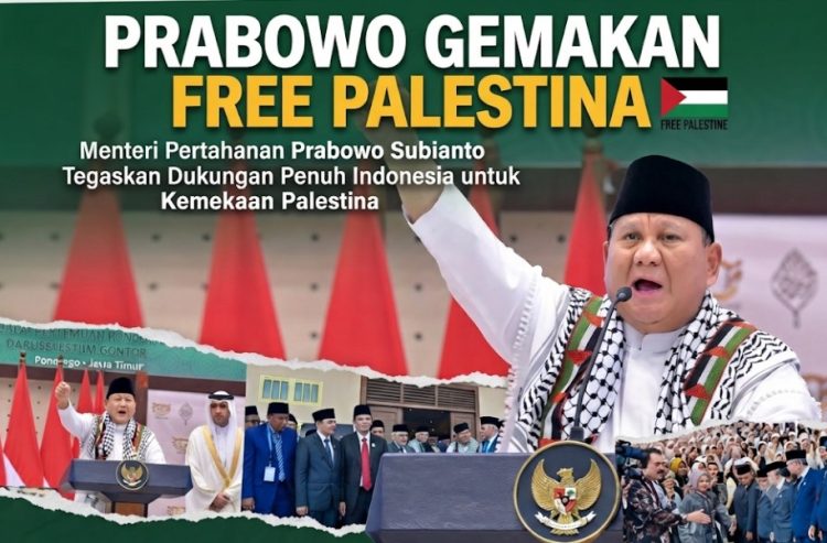 Presiden Prabowo Gemakan “Free Palestine” dari Gontor, Singgung Penderitaan Rakyat Palestina