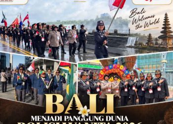 Parade 450 Polwan dari 43 Negara Semarakkan IAWP 2026 di Bali