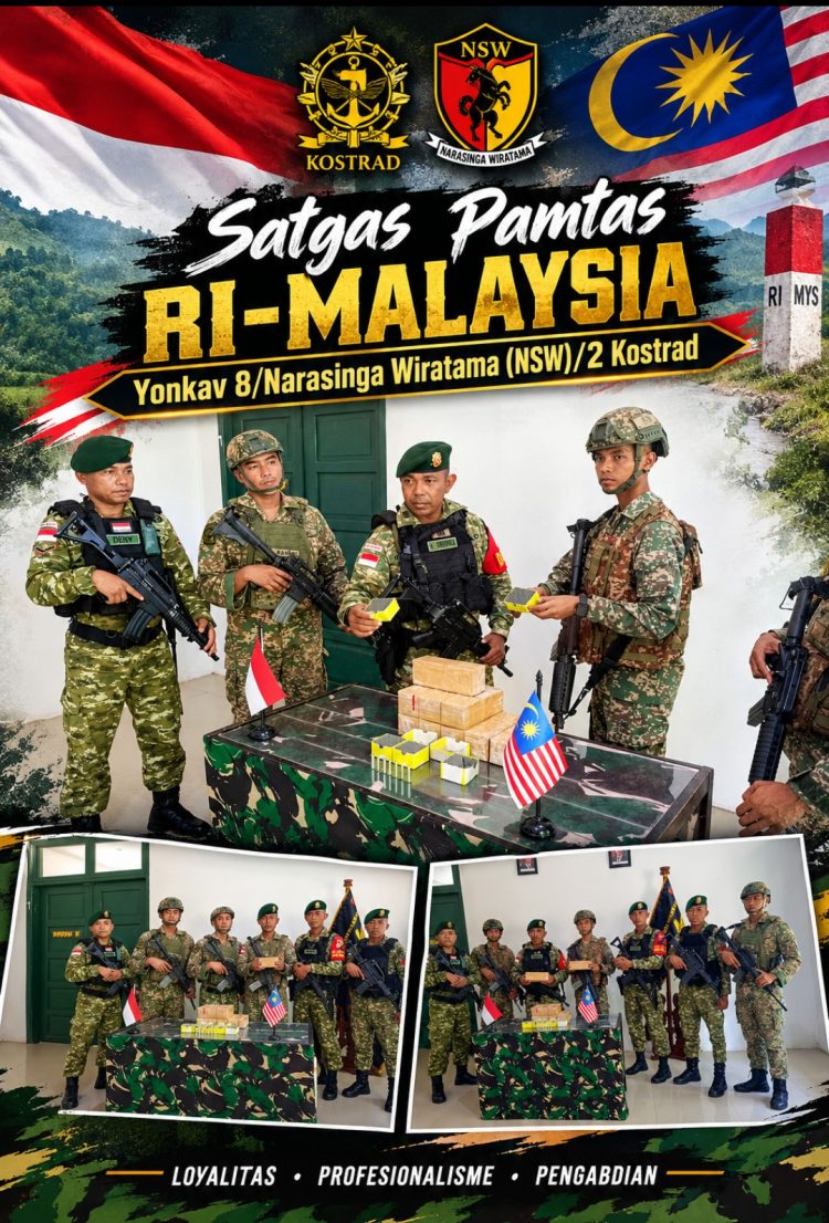 Satgas Pamtas Yonkav 8/NSW/2 Kostrad Gagalkan Penyelundupan 5.000 Detonator Aktif di Perbatasan