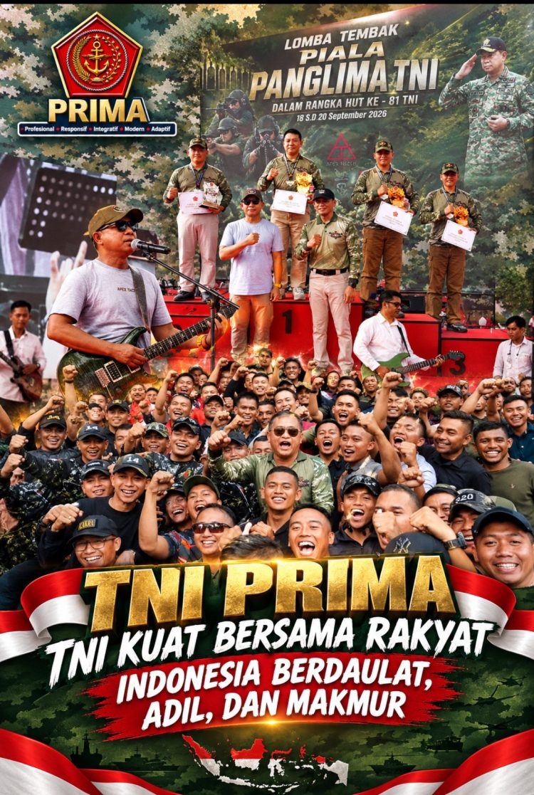 Panglima TNI Resmi Tutup Lomba Tembak Piala Panglima TNI 2026
