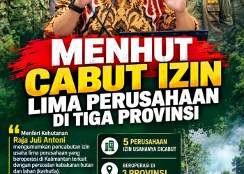 Karhutla Jadi Sorotan, Menhut Cabut Izin 5 Perusahaan di Kalimantan: Total Konsesi 92.464 Hektare
