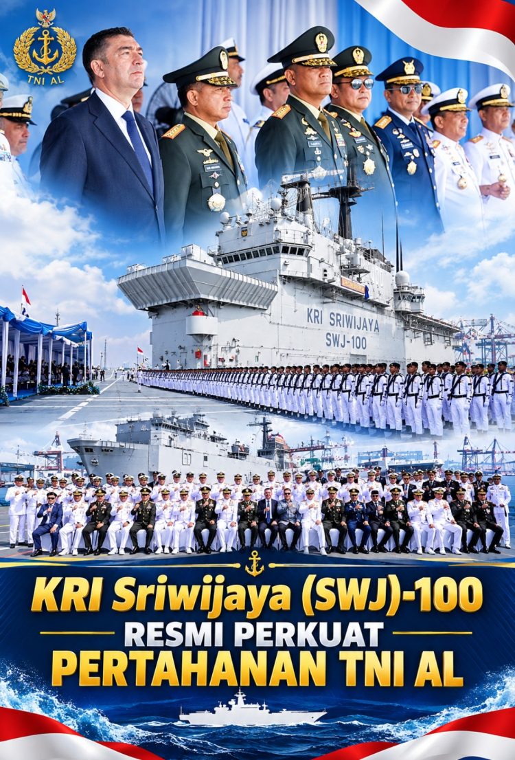 KRI Sriwijaya-100 Resmi Perkuat TNI AL, Panglima TNI: Wujud Nyata Modernisasi Alutsista