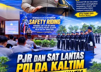 Masih Suasana HUT Lalu Lintas Bhayangkara, Polda Kaltim Tingkatkan Kemampuan Personel PJR dan Lantas