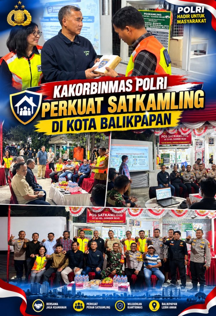Kakorbinmas Polri Perkuat Satkamling RT 52 Sumber Rejo, Dorong Warga Jadi Garda Terdepan Kamtibmas