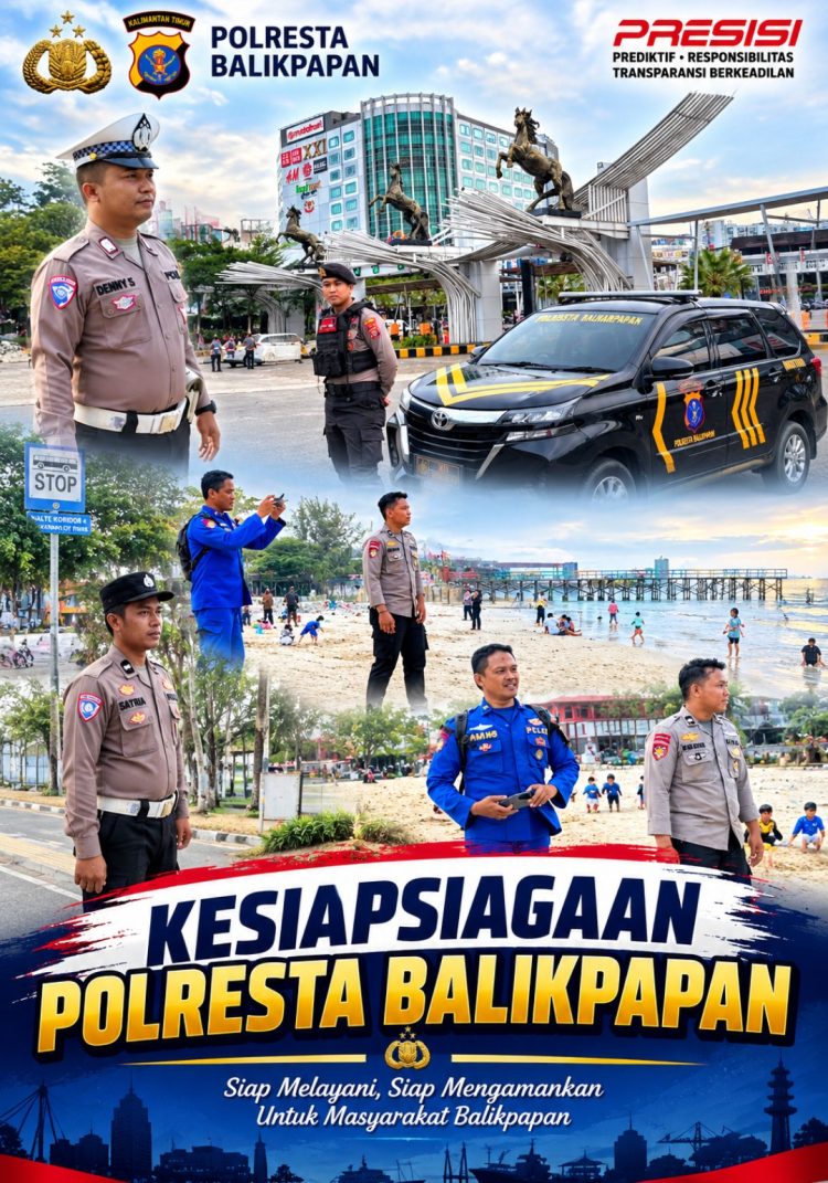 Polresta Balikpapan Perketat Patroli Jelang Libur Akhir Pekan, Warga Dihimbau Waspada
