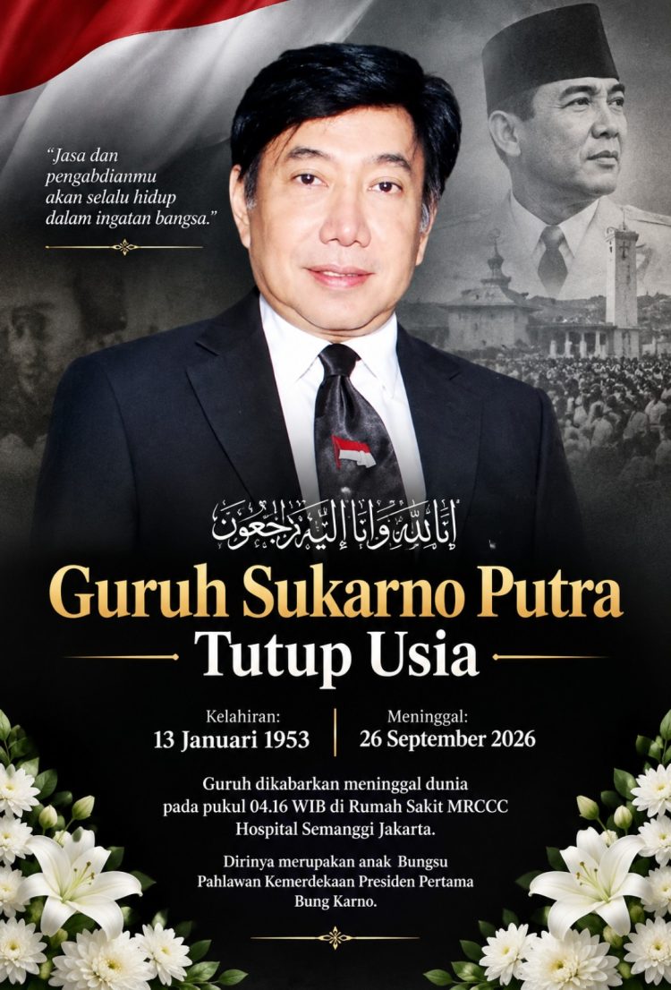 Guruh Soekarno Putra Tutup Usia, Putra Bungsu Bung Karno Meninggal Dunia