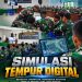 Pussimpur Perkuat Kesiapan Latposko-I Yonif 614/RJP Lewat Simulasi Tempur Digital