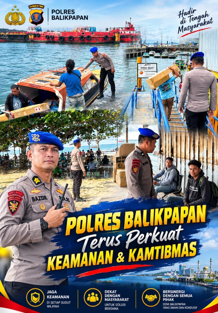 Polairud Polresta Balikpapan Gencarkan Patroli Perairan, Sasar Nelayan dan Pesisir