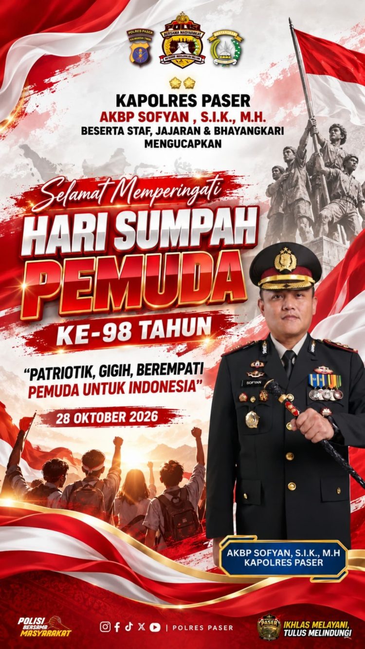 Kapolres Paser Ajak Pemuda Perkuat Persatuan dan Jaga Kamtibmas