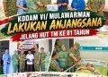 Pangdam VI/Mulawarman Sambangi Panti Asuhan, Veteran dan Prajurit Sakit Jelang HUT ke-81 TNI