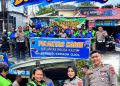 Polantas Karib Sasar Ojol, Ditlantas Polda Kaltim Bagikan Sembako dan Perkuat Edukasi Keselamatan