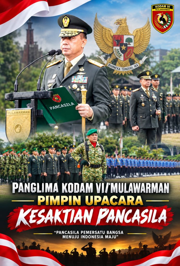 Hari Kesaktian Pancasila, Pangdam VI/Mulawarman Kobarkan Semangat Prajurit Jaga NKRI