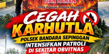 Cegah Karhutla, Polsek Bandara Sepinggan Intensifkan Patroli di Sekitar Obvitnas