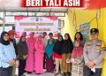 Polwan dan Bhayangkari Kaltim Salurkan Bantuan, Warga Gunung Bahagia Terima Kepedulian