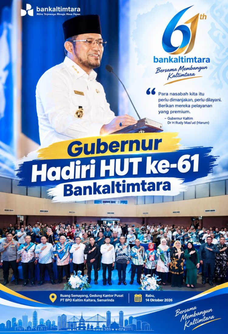HUT ke-61 Bankaltimtara, Gubernur Harum Tantang Tingkatkan Layanan Setara Bintang Lima
