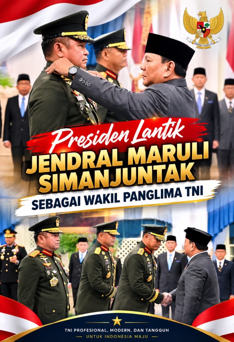 Presiden Prabowo Lantik Maruli Simanjuntak sebagai Wakil Panglima TNI dan Tandyo Budi Revita sebagai KSAD