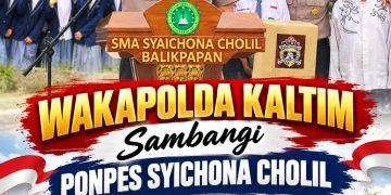 Wakapolda Kaltim Turun Langsung Ke Ponpes Syaichona Cholil, Perkuat Kepedulian PolriTerhadap Pendidikan