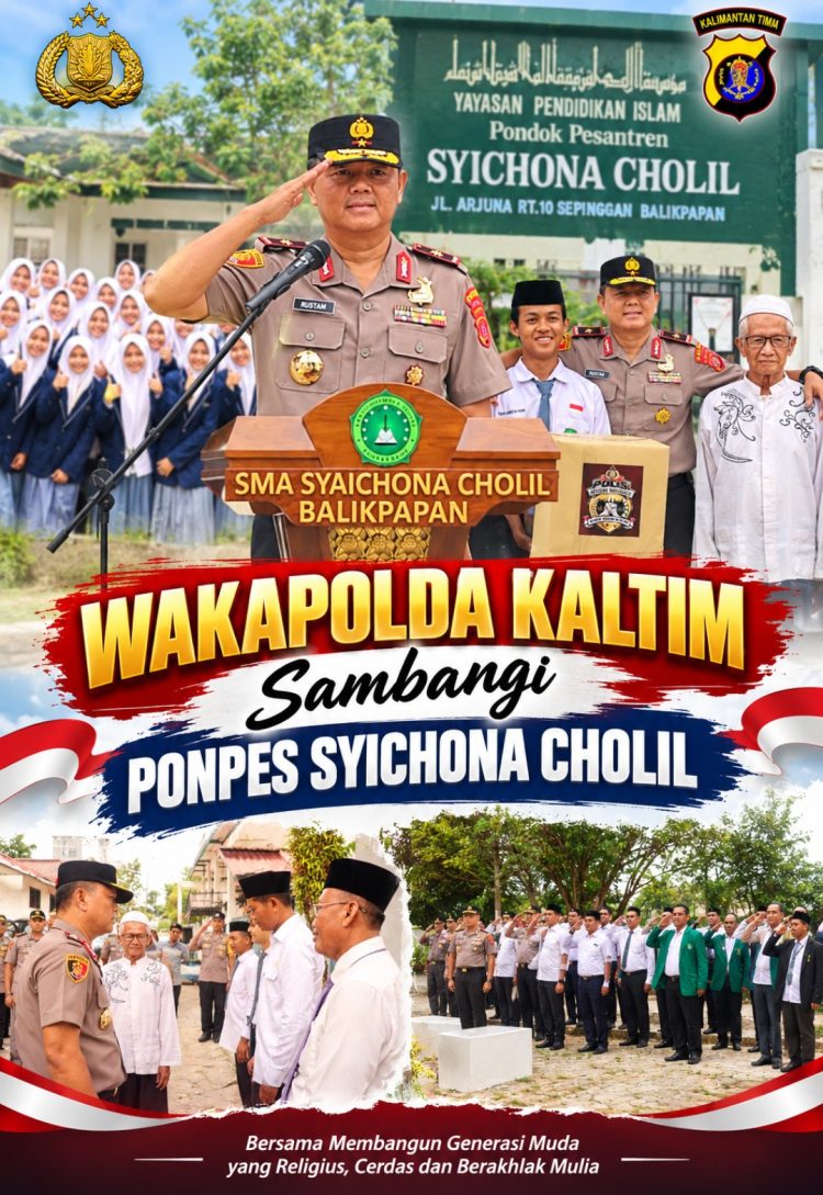 Wakapolda Kaltim Turun Langsung Ke Ponpes Syaichona Cholil, Perkuat Kepedulian PolriTerhadap Pendidikan