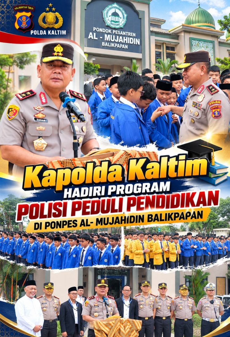 Kapolda Kaltim Hadiri Program Polisi Peduli Pendidikan di Ponpes Al-Mujahidin Balikpapan