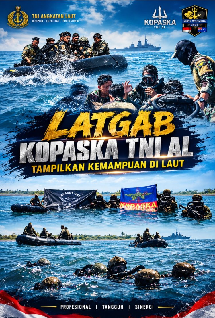Tembus Kegelapan Bawah Laut, Kopaska TNI AL dan Pasukan Australia Uji Kesiapan Infiltrasi Amfibi