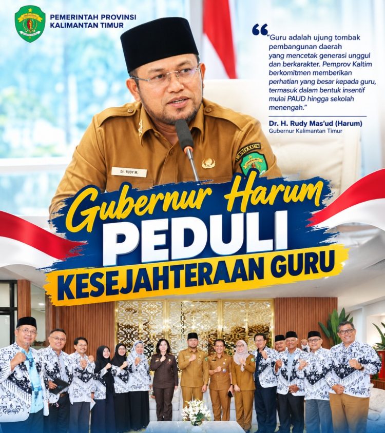Gubernur Kaltim Rudy Mas’ud Tegaskan Komitmen Perhatikan Kesejahteraan Guru