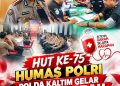 HUT ke-75 Humas Polri, Polda Kaltim Gelar Donor Darah dan Perkuat Sinergi Media