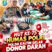 HUT ke-75 Humas Polri, Polda Kaltim Gelar Donor Darah dan Perkuat Sinergi Media