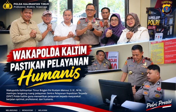 Wakapolda Kaltim Pastikan Pelayanan SPKT Berjalan Optimal dan Humanis