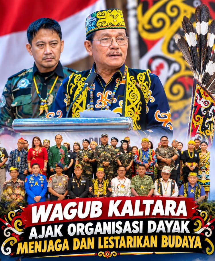 Wagub Kaltara Ajak Organisasi Dayak Perkuat Persatuan dan Lestarikan Budaya
