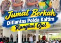 Jumat Berkah, Ditlantas Polda Kaltim Rangkul Ojol