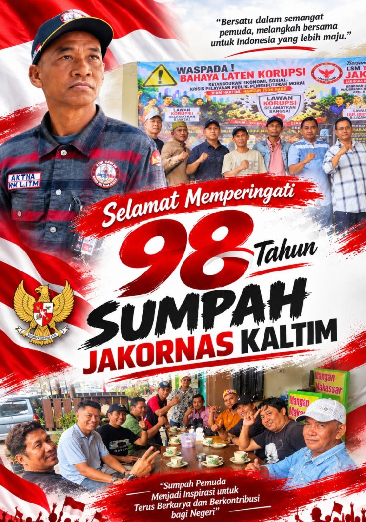 Hari Sumpah Pemuda ke-98, Ketua Jakornas Kaltim Andri Ajak Generasi Muda Perkuat Persatuan dan Kepedulian
