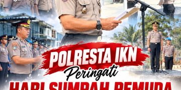 Polresta Kawasan IKN Peringati Sumpah Pemuda ke-98, Kompol Muhadi Ajak Generasi Muda Perkuat Persatuan