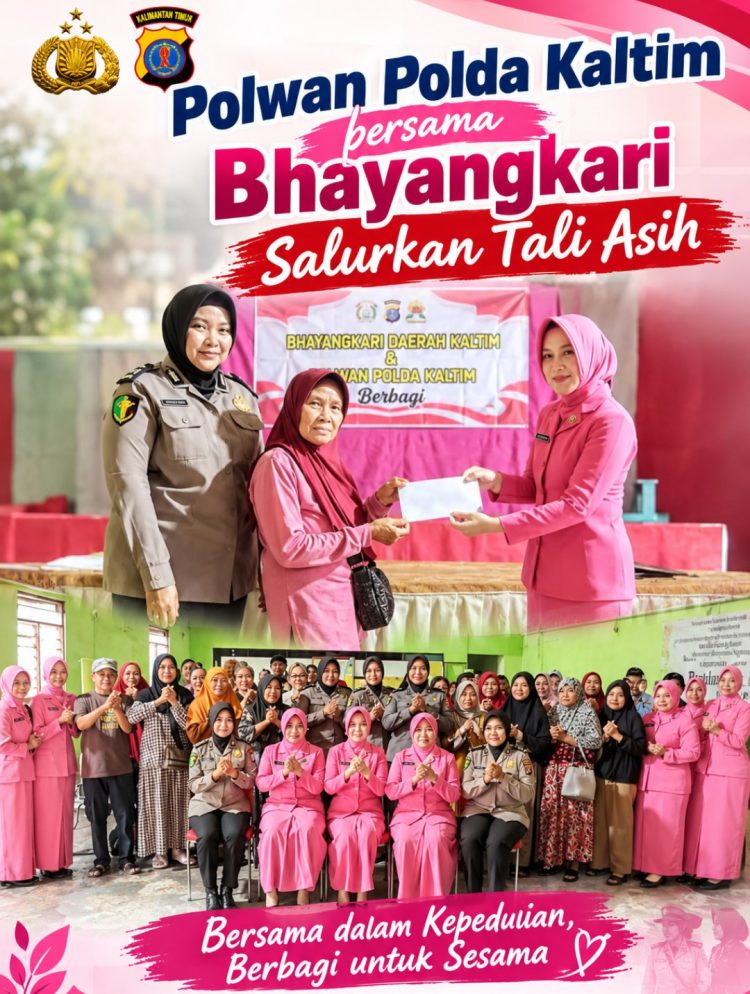 Sentuhan Kepedulian Polwan Polda Kaltim dan Bhayangkari, Warga Balikpapan Terima Tali Asih dengan Penuh Haru